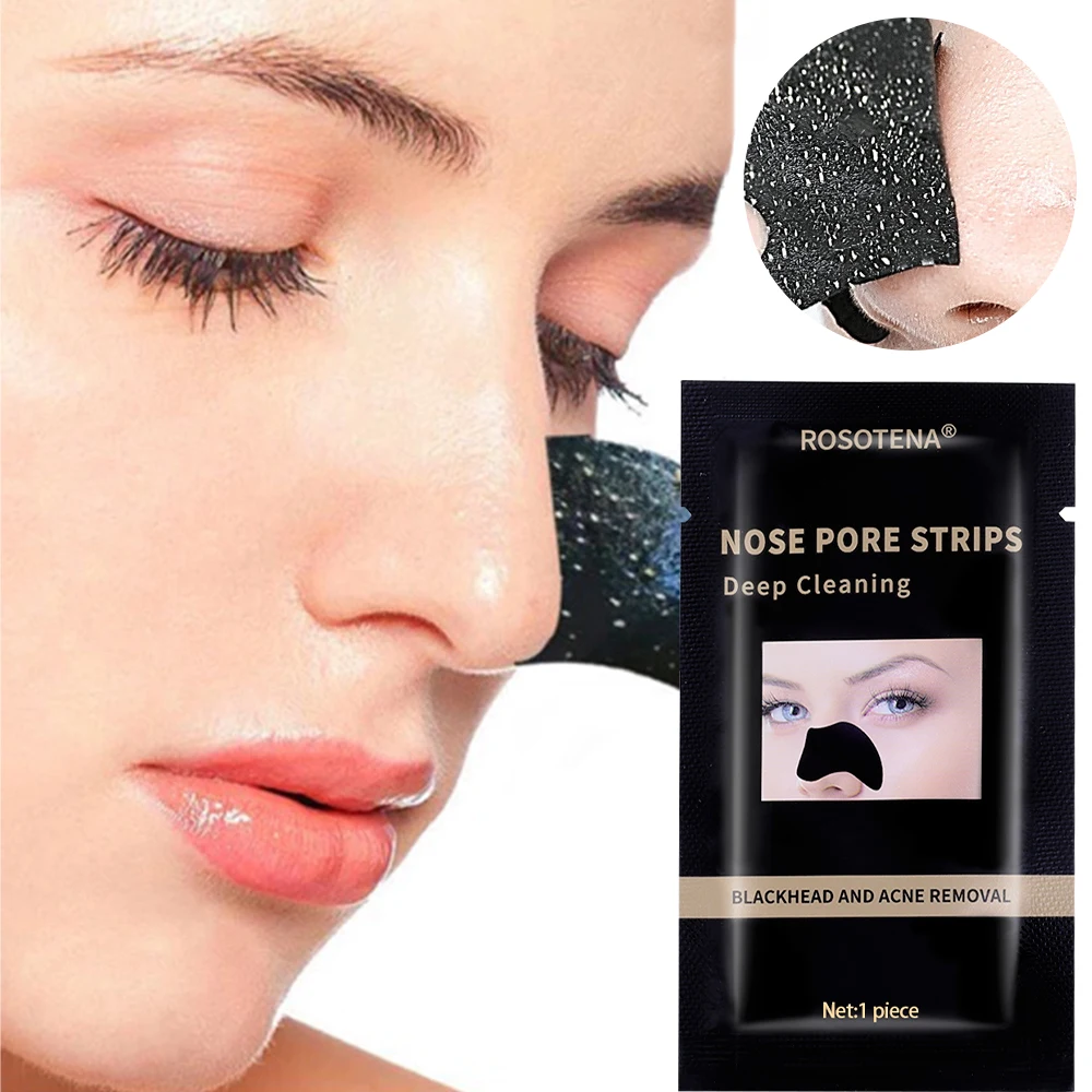 Remove Nose Blackhead Patch Peel Shrink Pore Black Dots Deep Cleansing Blackhead Remove Mask Treatment Skin Care Unisex Strips