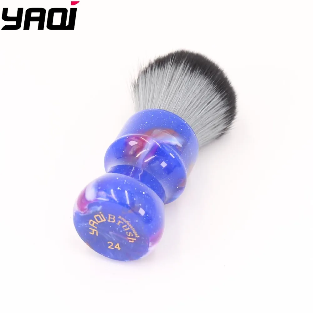 Yaqi Men 2026 Shaving Brushes Yaqi 24MM Colorful Mysterious Space Color Handle Timber Wolf Knot Wet Shaving Brushes