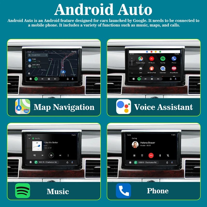 2025 CarPlay اللاسلكي وAndroid Auto لسيارة Audi A8 D3 2010-2017، محول لاسلكي مع مدخل كاميرا خلفية، يدعم مرآة AirPlay L #4