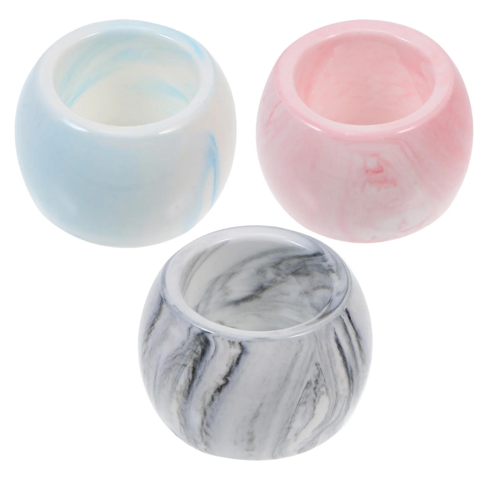 

3Pcs Toothbrush Holders Electric Brush Rack Space Saving Bathroom Storage Solution Smooth Non Scratch Ceramic Holder