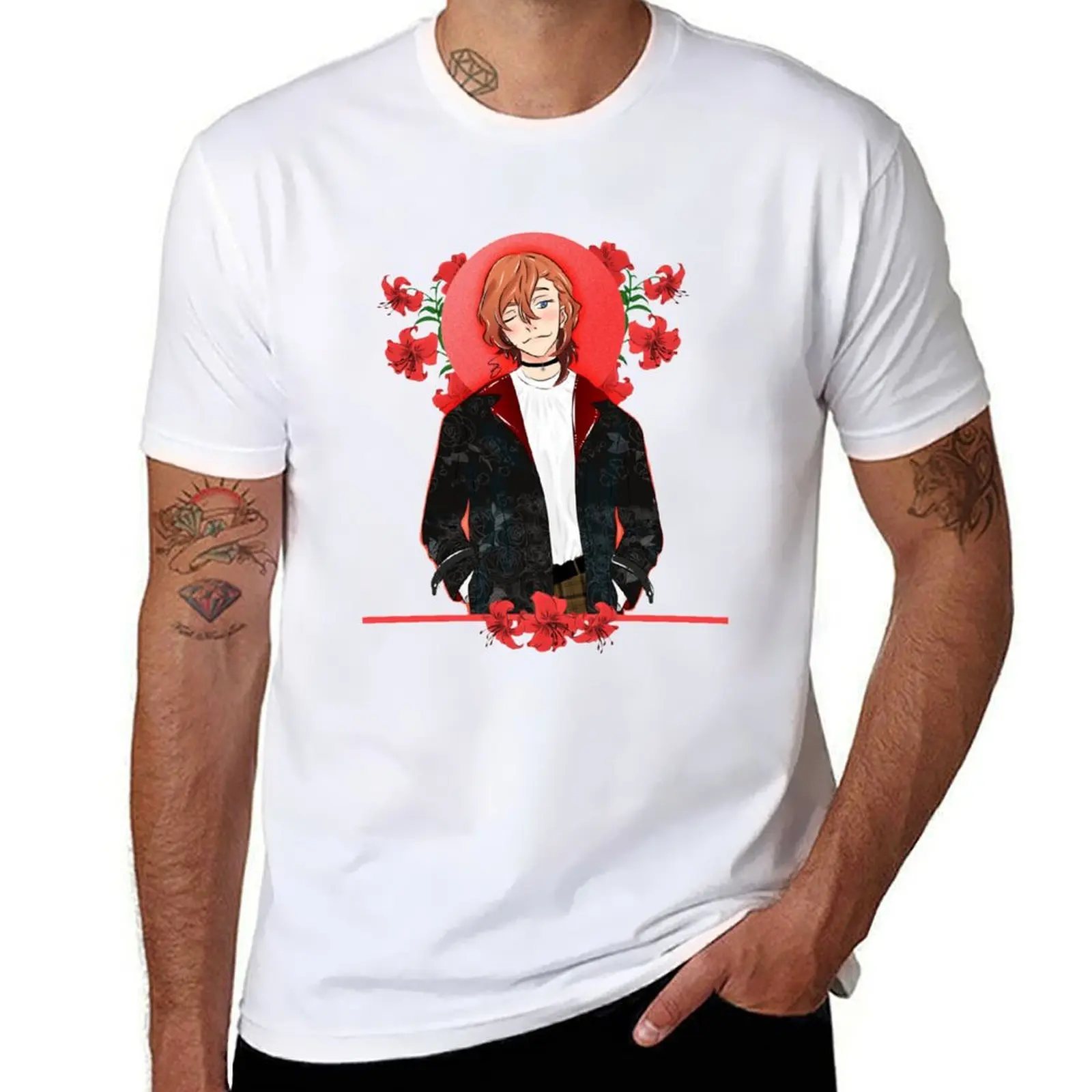 

Chuuya flowers T-Shirt essential t shirt t shirts for man graphic funny T-Shirt