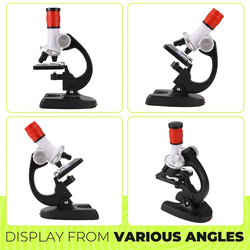 

BTCL Children's Microscope Toy 1200 Times Student Scientific Experiment Puzzle Science And Education Toy Set