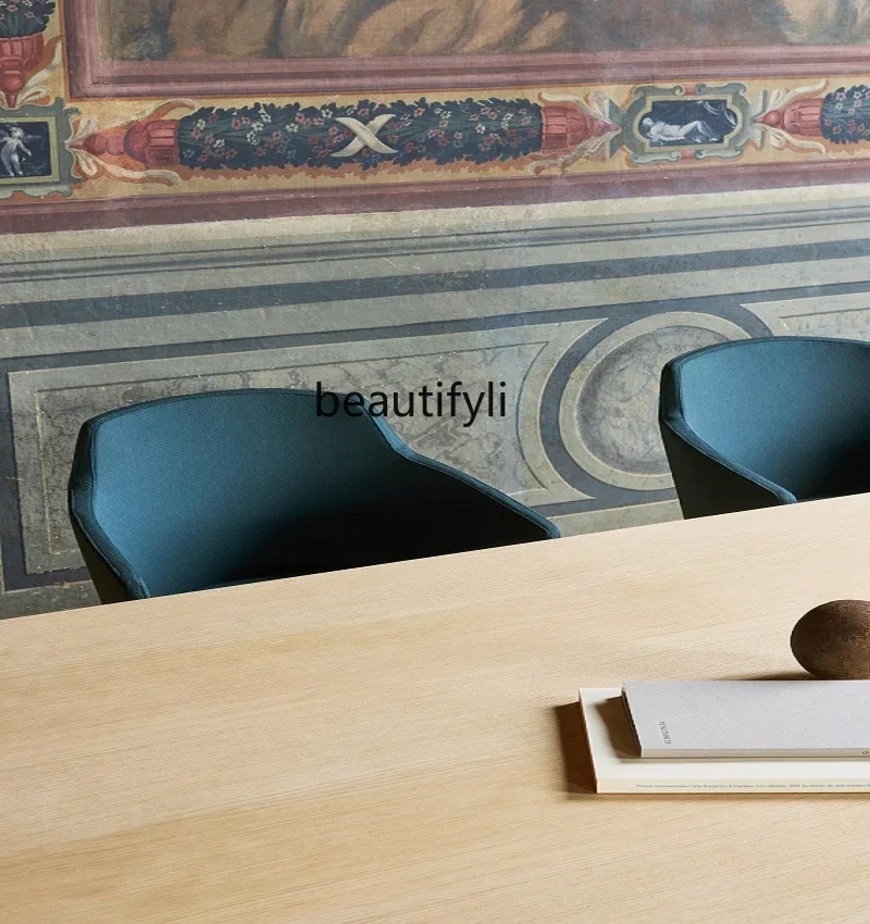 S Nordic Solid Wood Rectangular Conference Table Office Workbench Modern Creative Conference Table Personality Dining Table