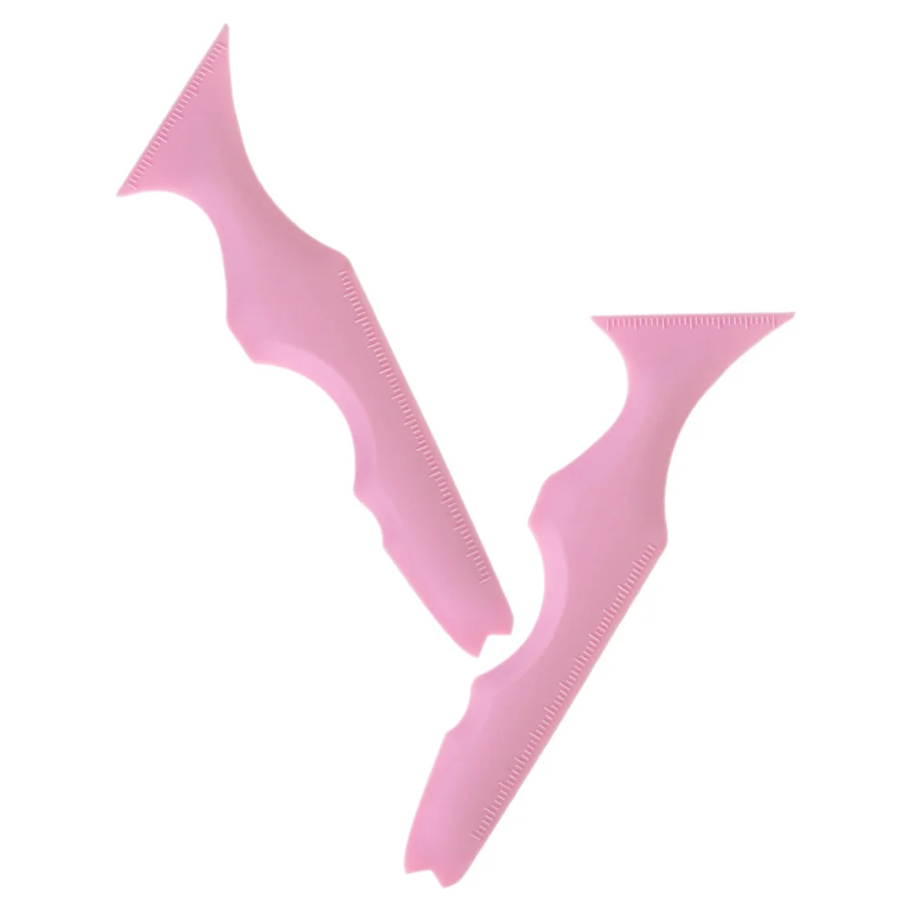 2 pezzi riutilizzabili strumento guida trucco eyeliner stencil ombretto in silicone righello labbra aiuto per trucco perfetto stencil eyeliner