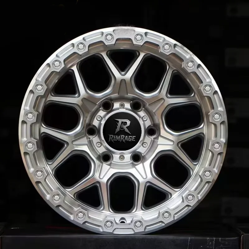 NISMO Off Road Axis Black Bead Wheels 16 17 18 Inch 5-Lug for Ford F150 Ram 1500 Silverado Tundra Pathfinder Nissan Rogue