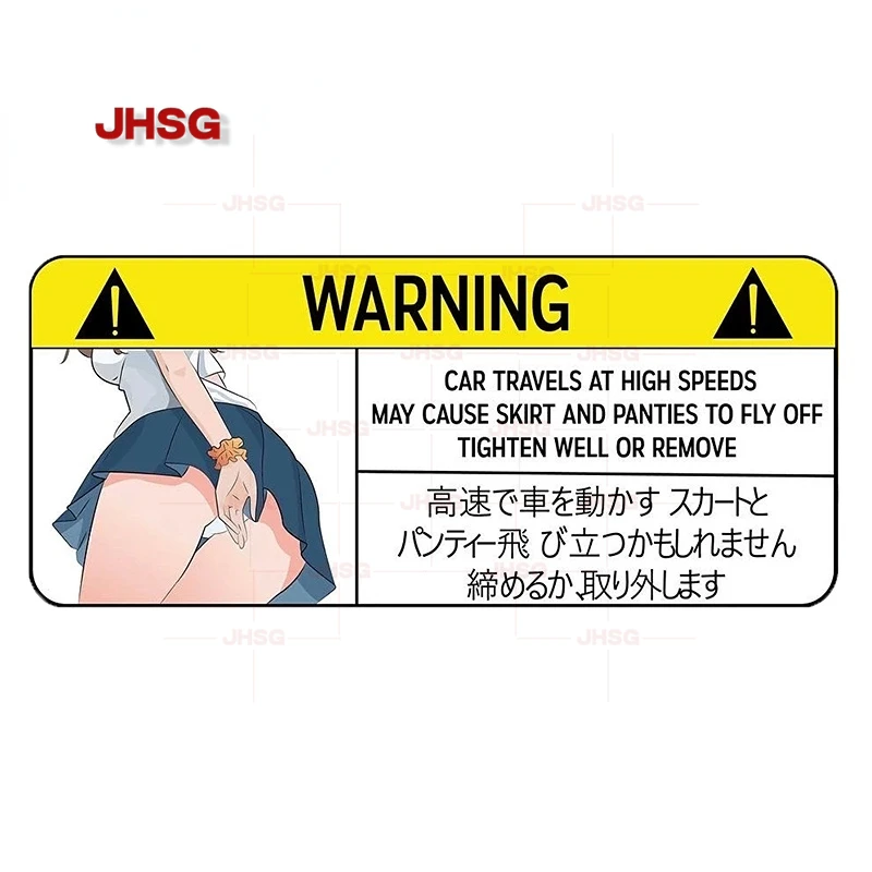 Funny Panty Car Sticker Warning Peek Slap Pattern Vinyl Anime Window Wall Sticker Motorcycle Laptop Decorative Decal PVCHot Sale