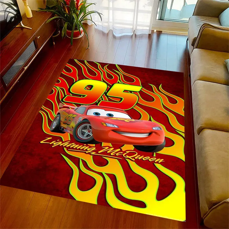 Disney Cars Lightning Mcqueen Large Area Rugs Carpets Home Living Rooms Children\'s Kids Bedroom Sofa Doormat Floor Non-slip Mats