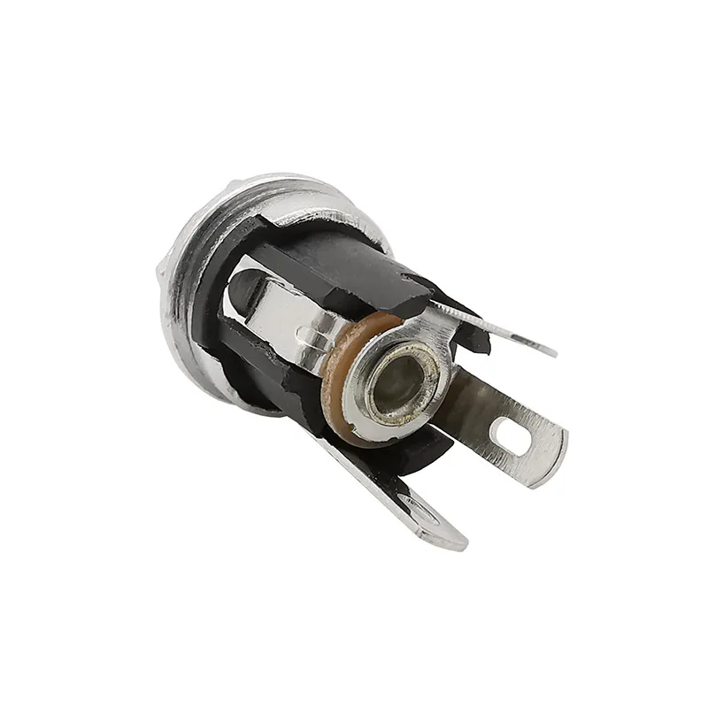 10PCS DC025M 5.5*2.1mm DC Socket With Nut 5.5x2.1 mm DC Power Jack Socket Female Panel Mount Connector DC-025M