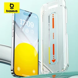 Baseus Tempered Glass For iPhone 16 Pro Max Screen Protector With Cleaning Kit Anti Peeping Dust-proof Glass For iPhone 15 Plus