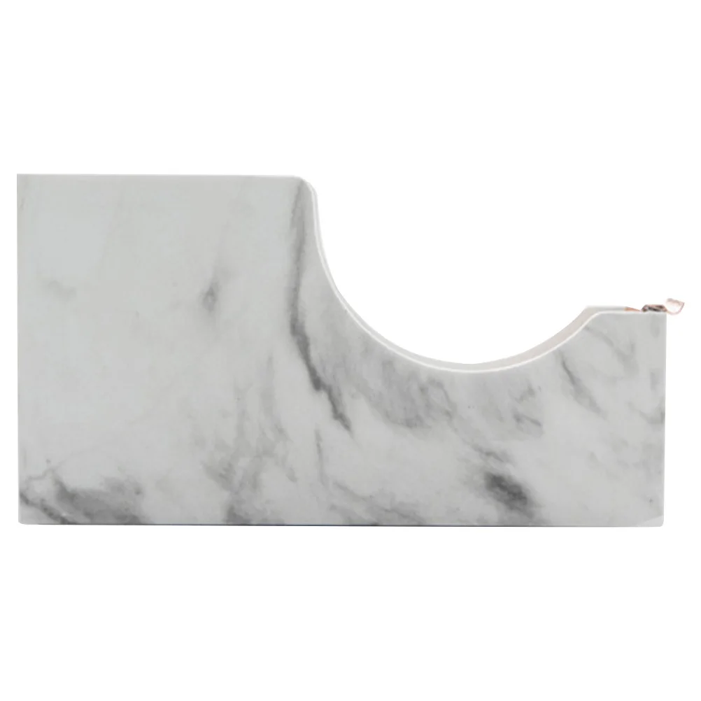 Marble Pattern Tape Cutter Abs Plastic Smooth Edge Portable Tape Dispenser For Office School Home Use Desktop Organizer