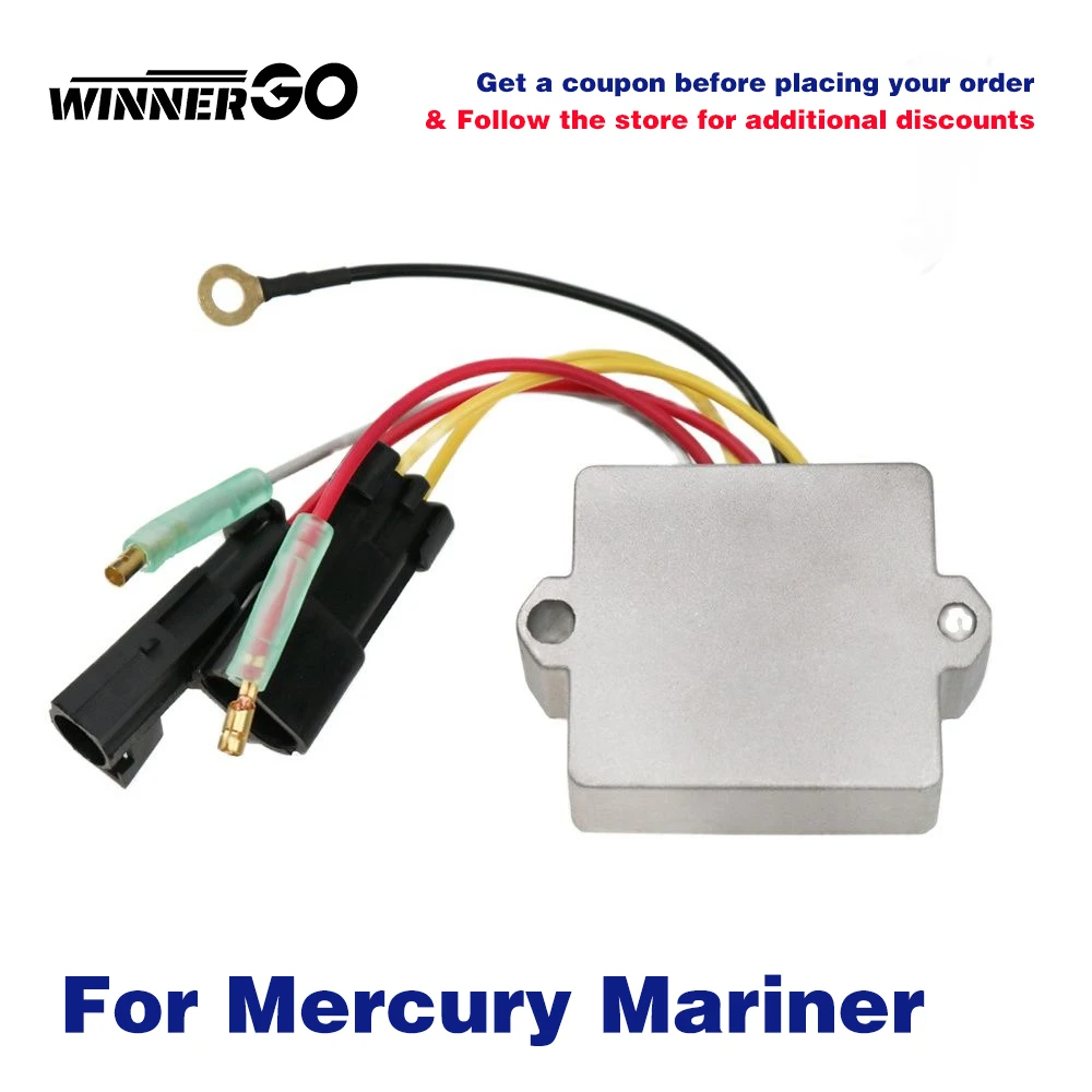 WINNERGO Voltage Regulator Rectifier For Mercury Mariner Outboard 883072T2 854515T2 893640-002 883071T1 12 Volt 5 Wire