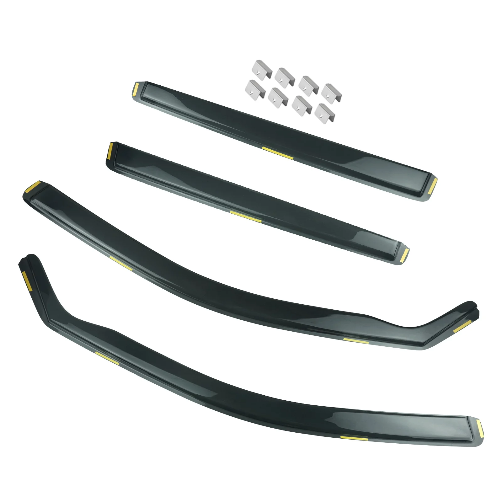 4pcs/set For Skoda Superb MK3 3V3 3V5 2015-2023 Window Wind Rain Sun Deflectors Protector Guard Sheet Tea Translucent