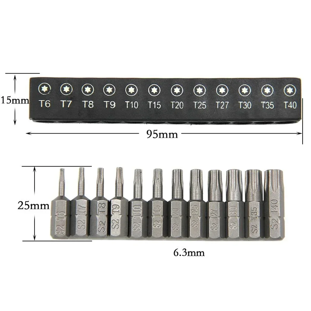 1pc Screwdriver With Torx Bits Set Ratchet Wrench With Hole T6-T40 Electric Screw Driver ScrewdriverHex Star Spanner Hand Tools﻿