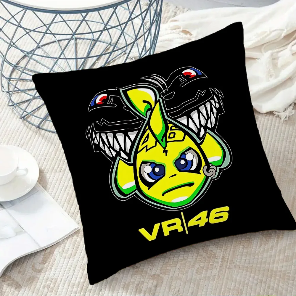 Pillow Covers Cartoon Sofa Decorative Home Double-sided Printing Short Plush Cute-V-Valentino-R-Rossi-46-Cushion Cover