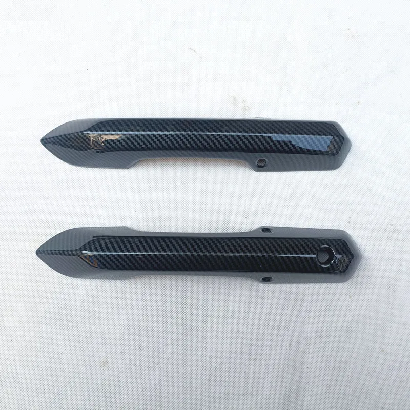 

For Ford Mustang S650 7th Gen 2024 2025 Car Accessories Door Handle Cover Trim Plastic Imitation Carbon Fiber