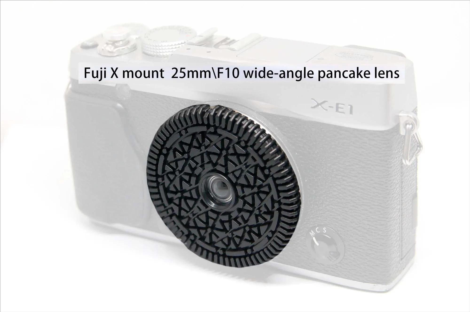 mirrorless camera EF-M FX E-mount wide angle free focus pancake lens 25mm/F10 travel street building ancient film body cap lens