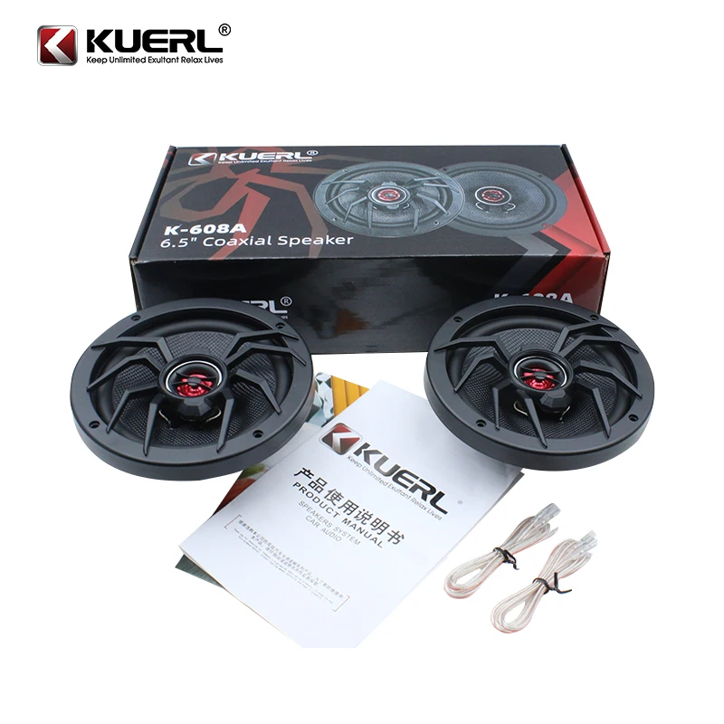 2-Way 4Ohm Fiberglass 25mm KSV 6.5 Inch RMS 50W 91DB Dual Coil New Style High Power Active Auto Subwoofer Coaxial Car Speaker