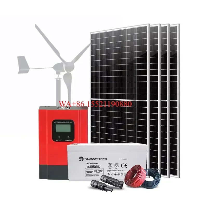 WMWMNU for 400W 600W 1000W Wind Mill 48V 96V Horizontal Shaft Wind Turbine 5 Blades Home Wind Turbine Generator
