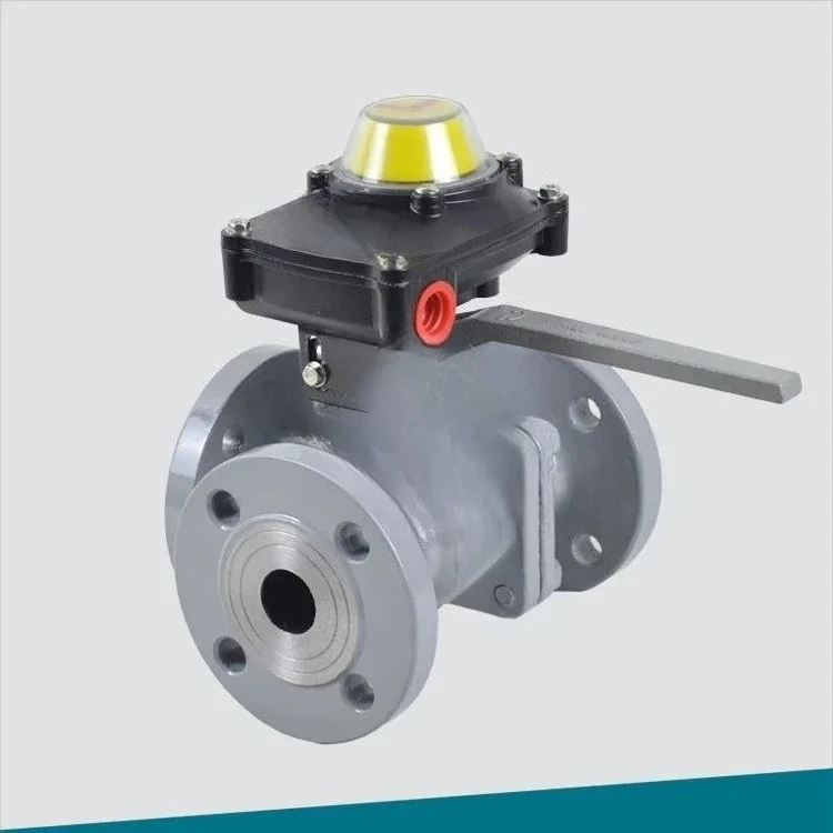 Signal three-way ball valve L type with position indication 032-2516-X-2200AT