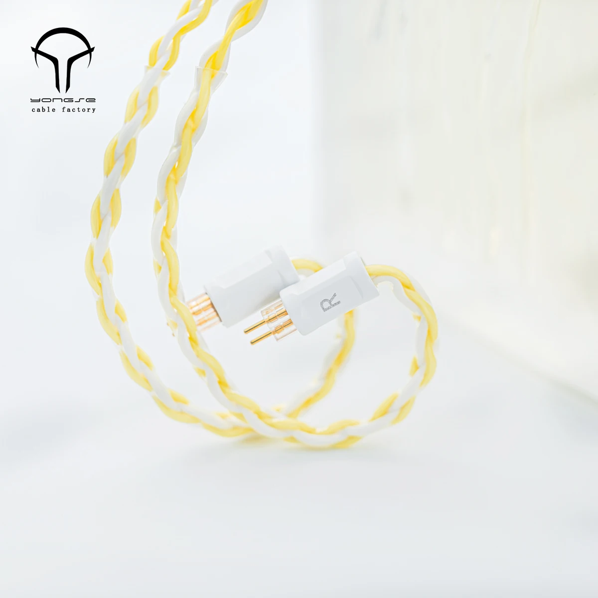 YONGSE Daisy 6N High Quality 8 Strands Silver Plated Single Crystal Copper Earphone cable