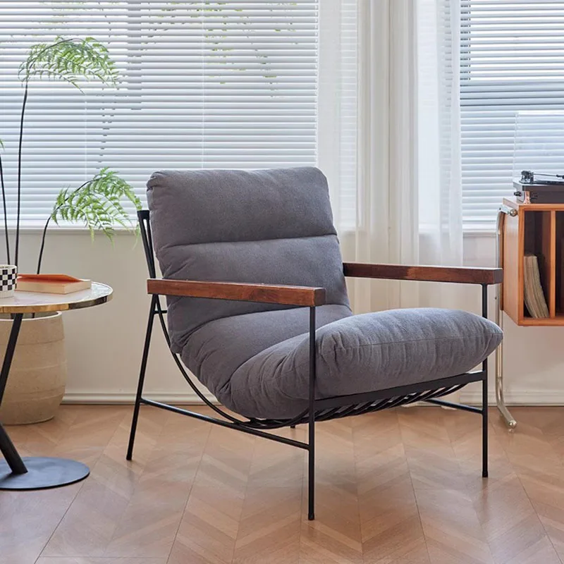 Minimalistyczne białe krzesła do salonu Miękkie wygodne fotele Luksusowe krzesła z połowy wieku Lounge Designer Fauteuil Salon Dekoracje