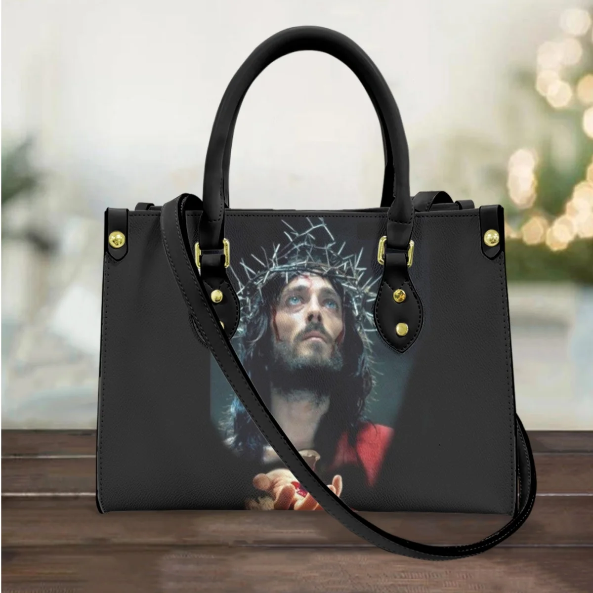 

Handbags and Purse for Women God Jesus Printing Top-handle Female Totes Shoulder Bags Woman Casual Messneger Bags Girls Bolsas