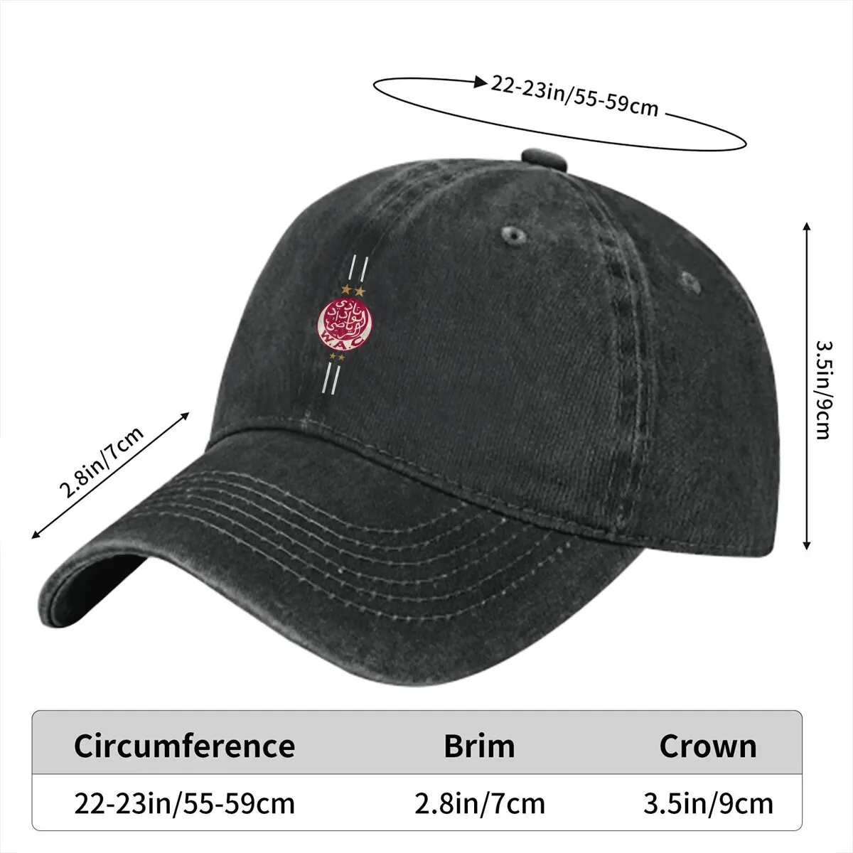 Wydad Athletic Club Baseball Cap Men Hats Women Visor Protection Snapback Morocco Caps