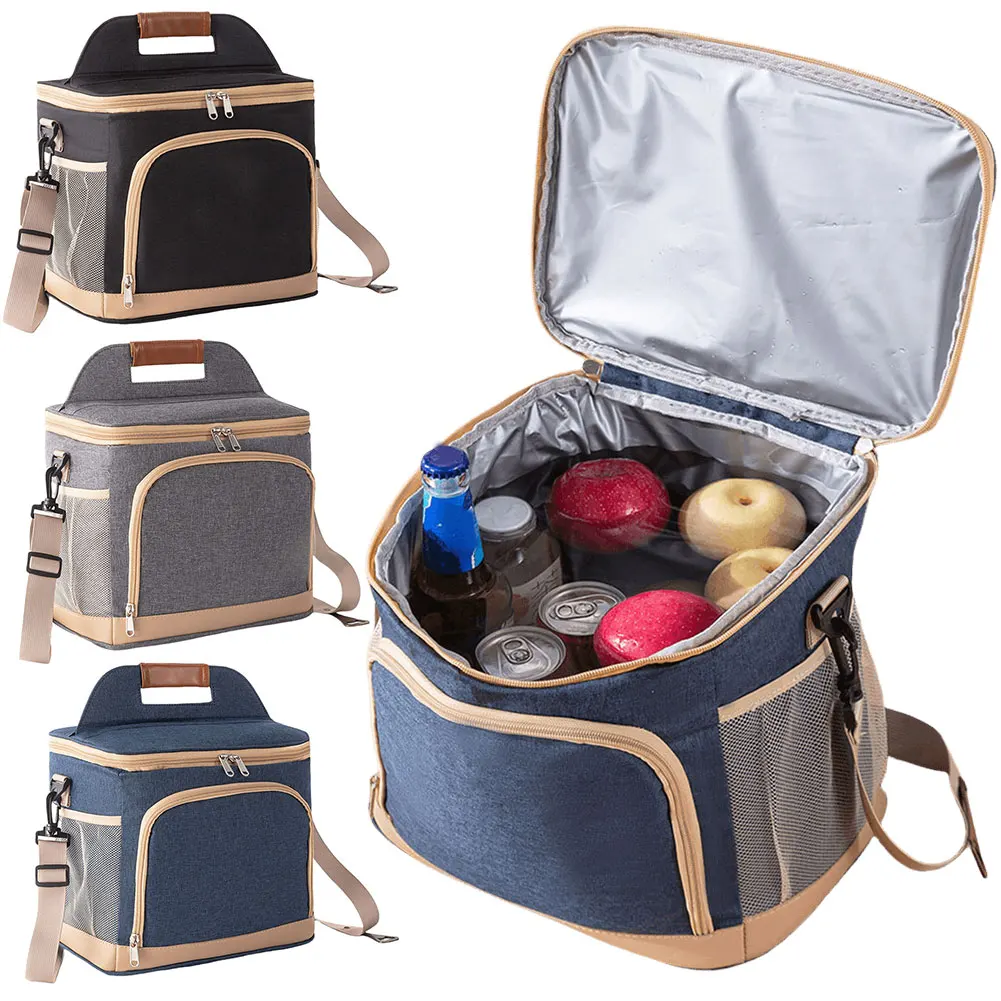 Insulated Thermal Bag Leakproof Food Thermal Bag Portable Cooler Box Insulation Lunch Bag for Picnic Camping Outdoor Activities