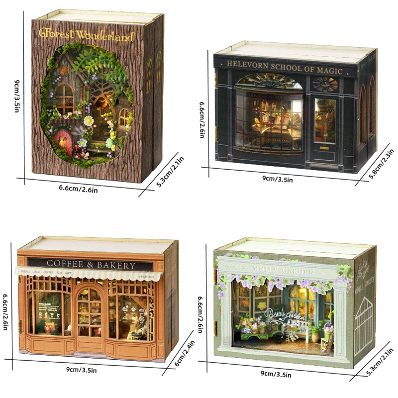 DIY Miniature Dollhouse Kits 3D Puzzles Handmade House Wooden Doll House With Furniture Building Toys For Xmas Gifts