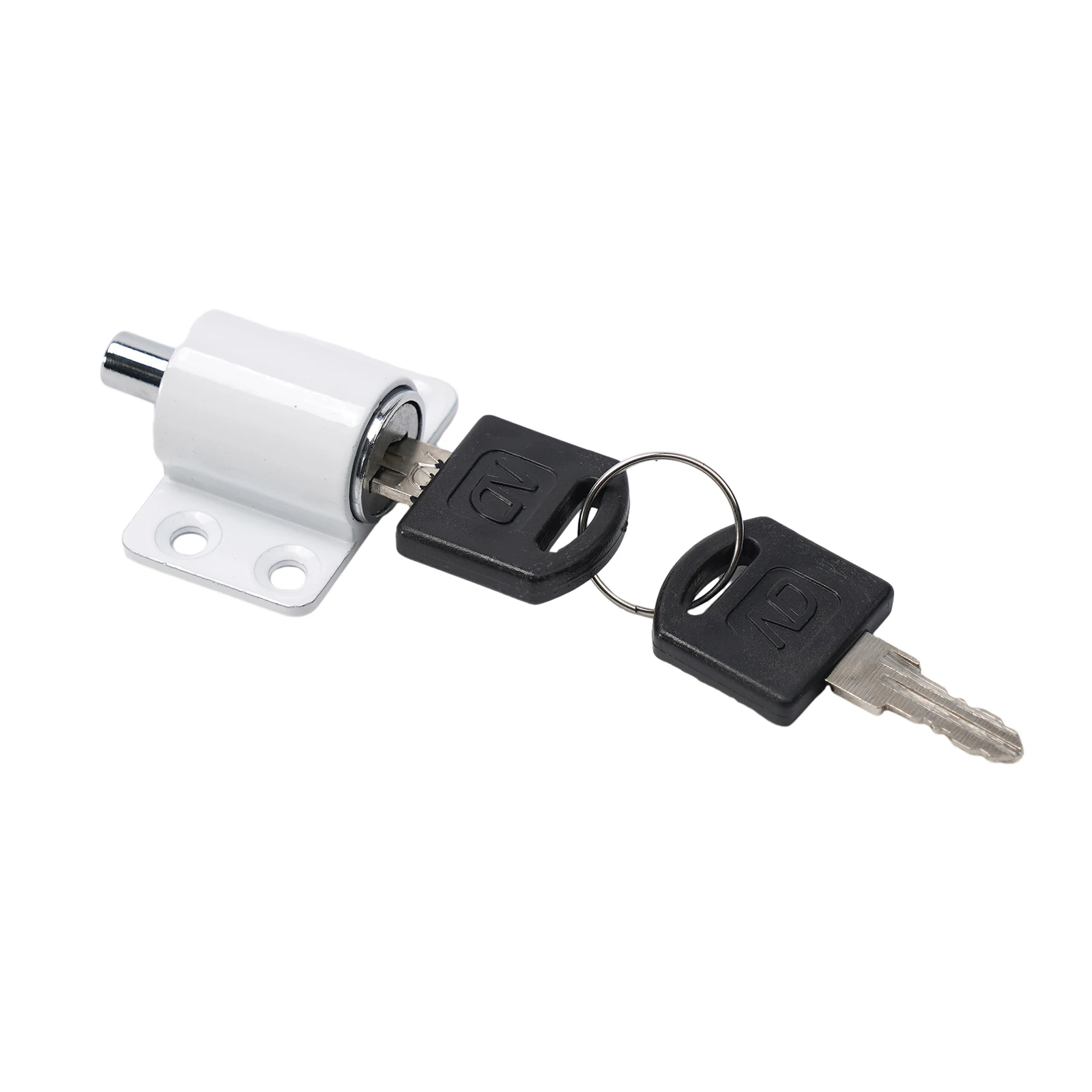 

Patio Sliding Door Lock Bolt With Key Frame Catch Protection Safety White/Silver/Black Aluminum Alloy Anti-Theft