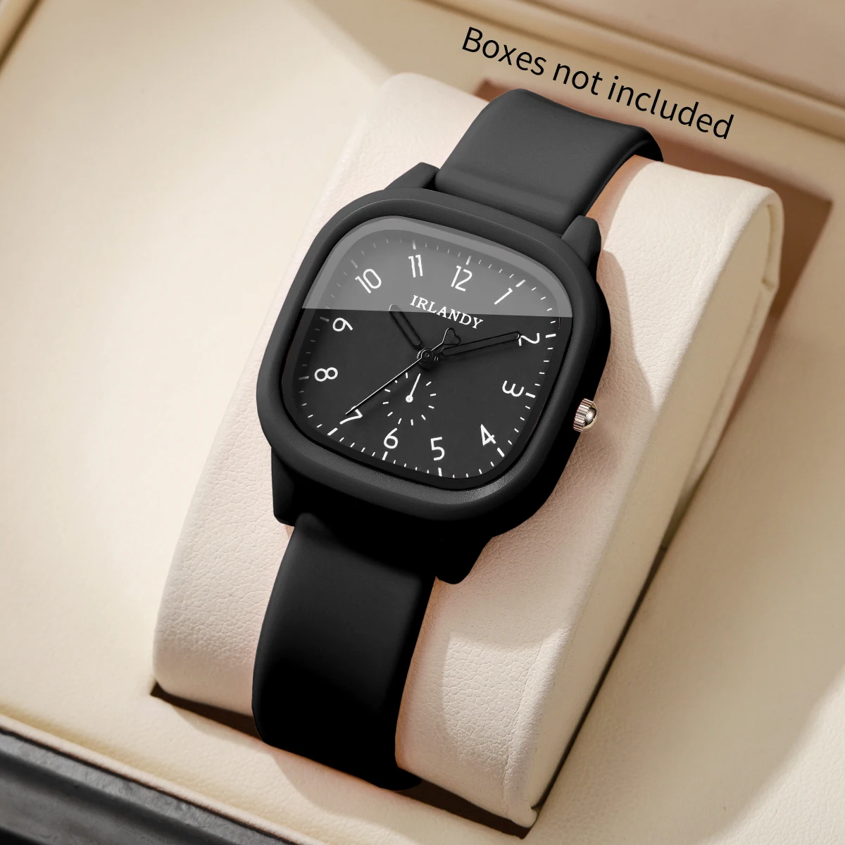 Fashion Square Women Quartz Watch Casual Silicone Strap Arabic Dial Girls Wristwatches Reloj Mujer Clock Gift (Without Box)
