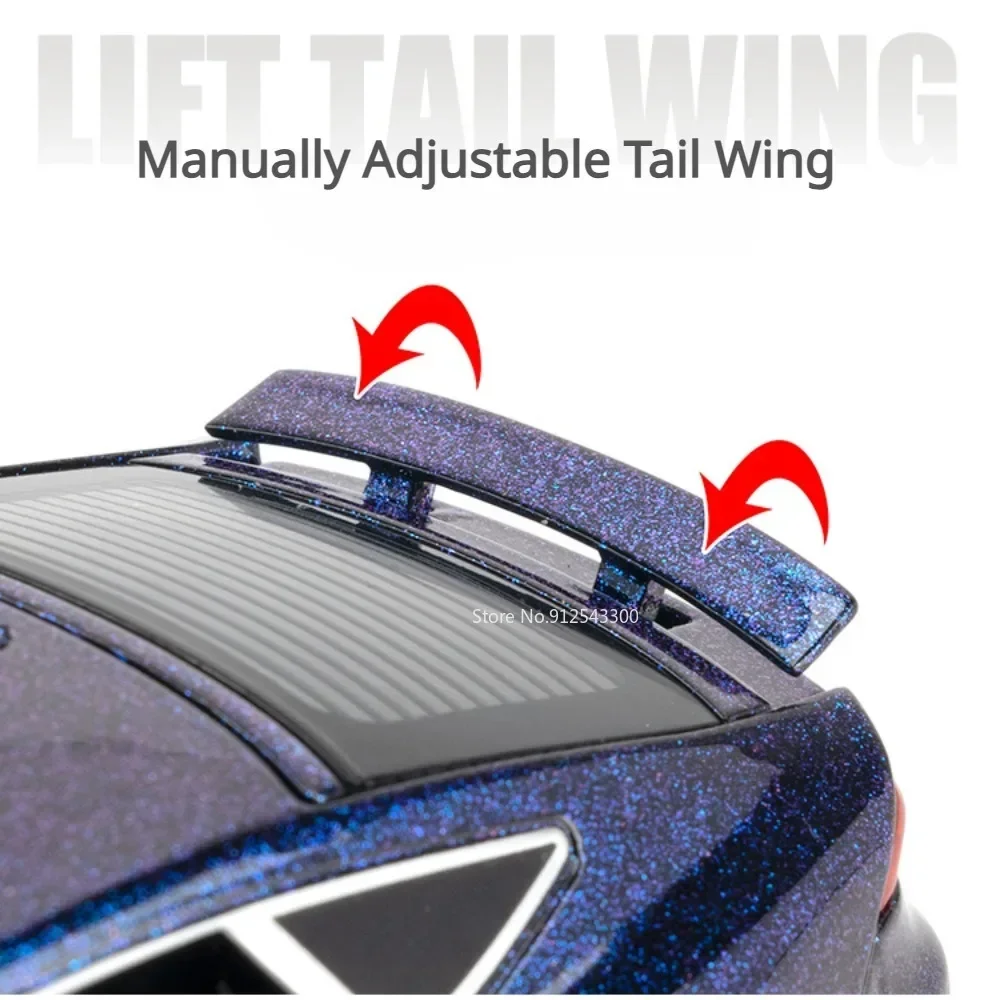 1:32 RS7 A6L Car Model Toy Alloy Diecast Doors Opened Sound Light Pull Back Vehicle Models Collection Toys Gifts for Children