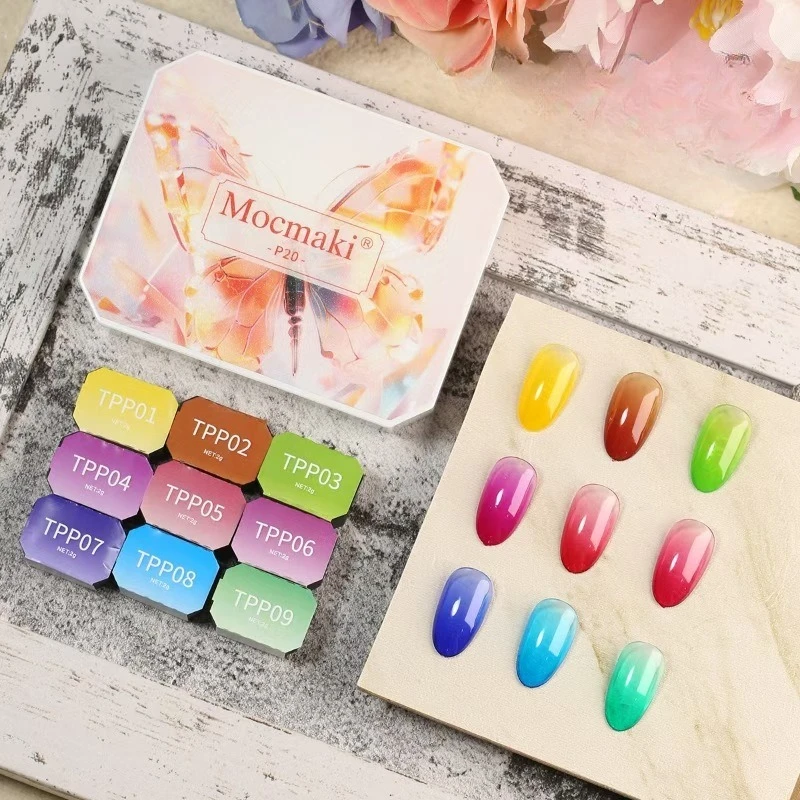

9 цветов, гель-лак для ногтей, 18 мл, высокая насыщенная толстая краска, градиентный лак для ногтей, гель-лаки, натуральные и нежные