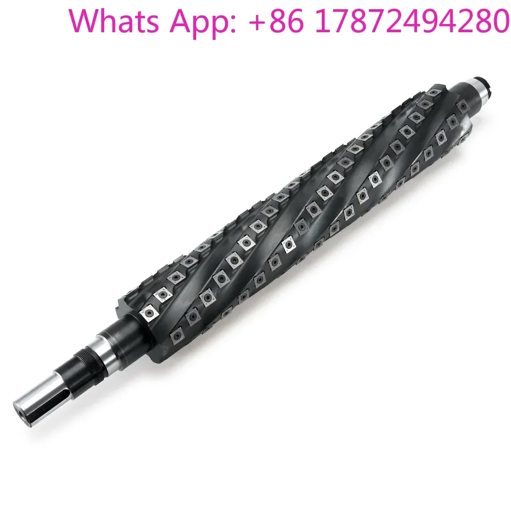 Prices vary depending on size; Spiral Cutterhead for Jointer – Woodwork Helical Cutter Head with Replaceable TCT Inserts