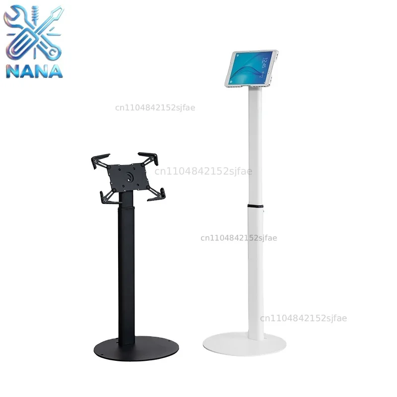 HOT Universal 360 Degree Rotating Metal Tablet PC Floor Stand Built-in Cable Management Adjustable Height 700-1200mm 9.7''-13''