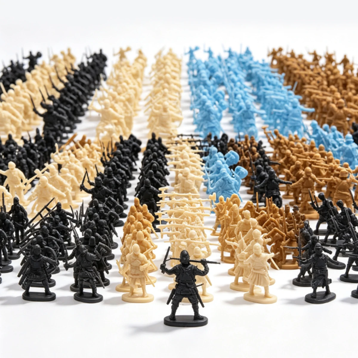 35Pcs Random Style Mini Medieval Soldier Figures, Detailed Miniatures for Diorama Art, Tabletop RPG War Games ZSY
