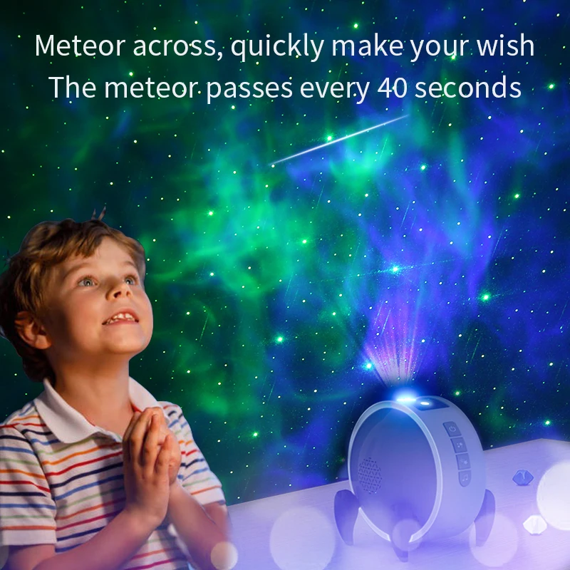 Colorful Life Nebula Projection Lamp Starry Sky Meteors decorazione della stanza della casa luce notturna per bambini per il regalo di festa della camera da letto