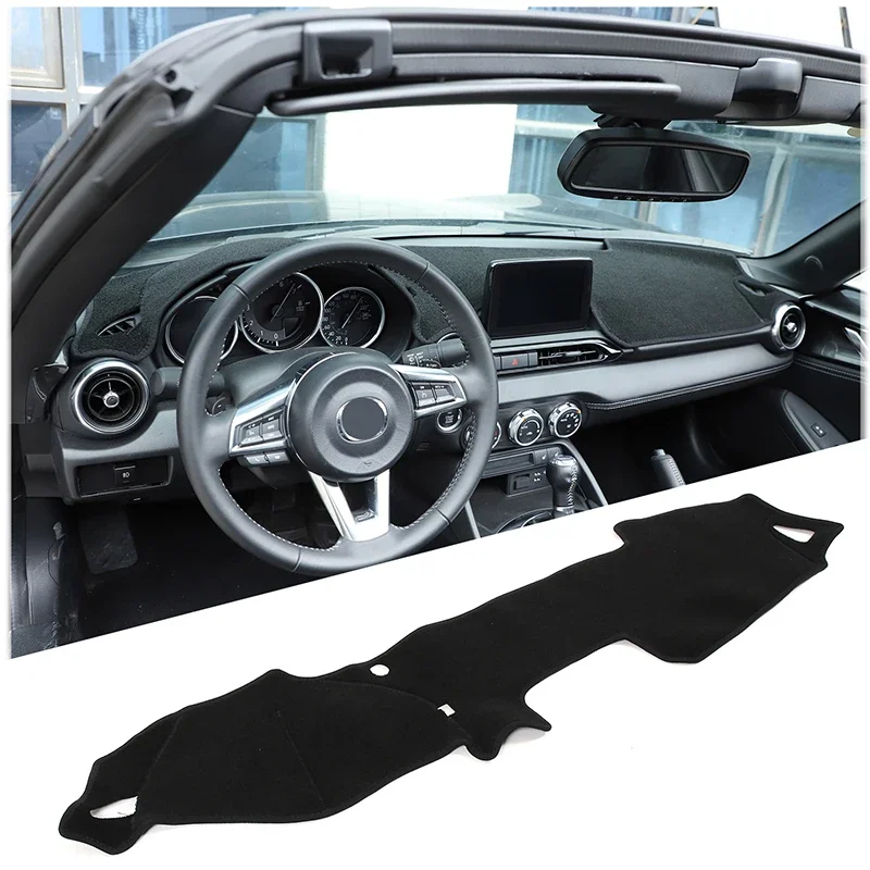 For Mazda MX-5 2015-2022 Dashboard Sun Protection Mat Car Dashboard Non Slip Carpet Anti Reflective Pad Accessories LHD