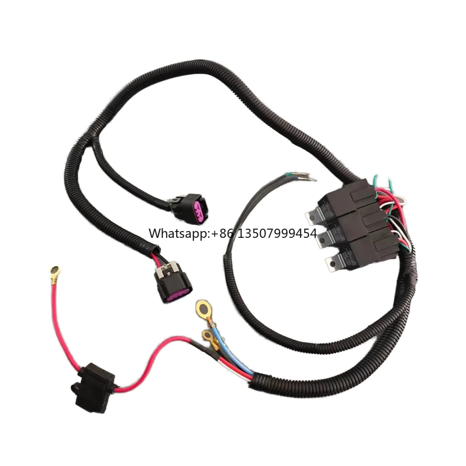 

7L5533A226T Dual Fan Upgrade Wire Harness - ECU Controlled, Compatible with 1999-2006 Pickup Trucks