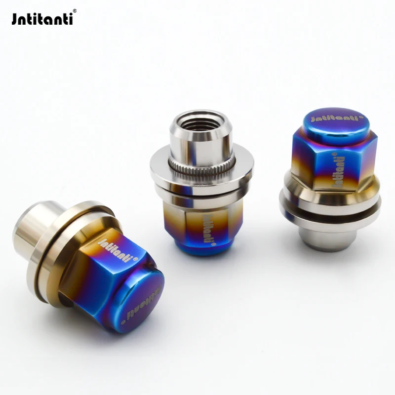 

Jntitanti Factory 10.9 Grade Gr.5 titanium Ti-6Al-4V custom color wheel rim lug nut M12*1.25 For Infiniti