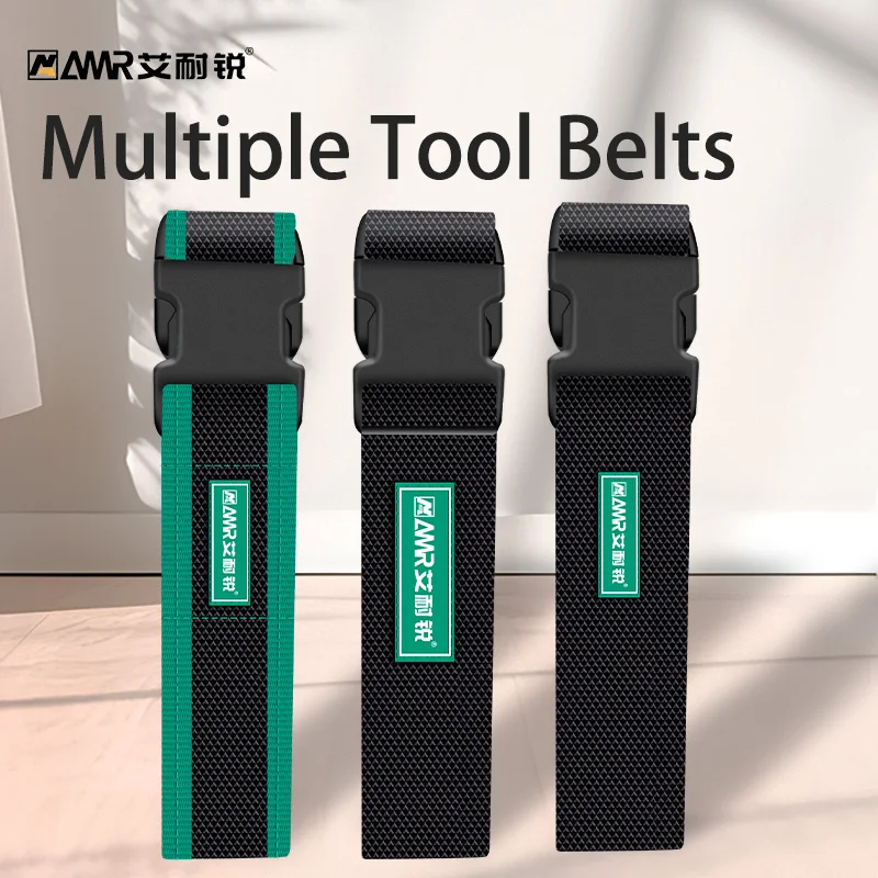 AMR Tool Waist Belt  Adjustable Men's Working Belt Wear-Resistant Oxford Cloth Universal Toolband Quick-Hang Hardened Waistband