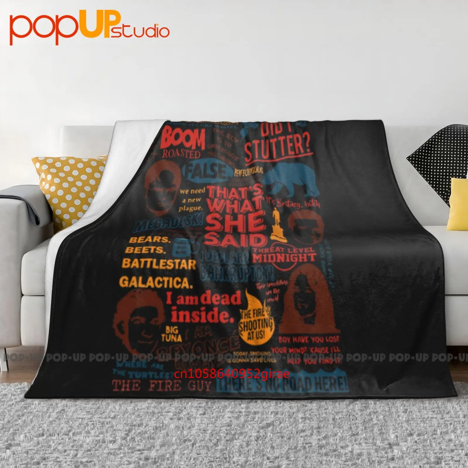 The Office Funny Quotes Movie Tv Series Meme Comedy Ultra-Soft Blanket Quilt Winter Sofa Cover Bed Covers