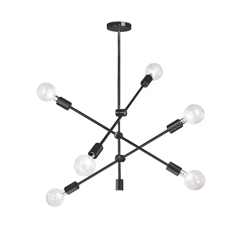 Nordic creative personality bedroom adjustable molecular light home living room dining room Clothes shop bar pendant