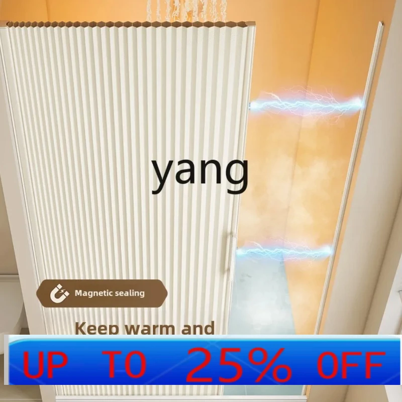 

LH bathroom invisible shower curtain toilet blocking high-grade magnetic waterproof folding door