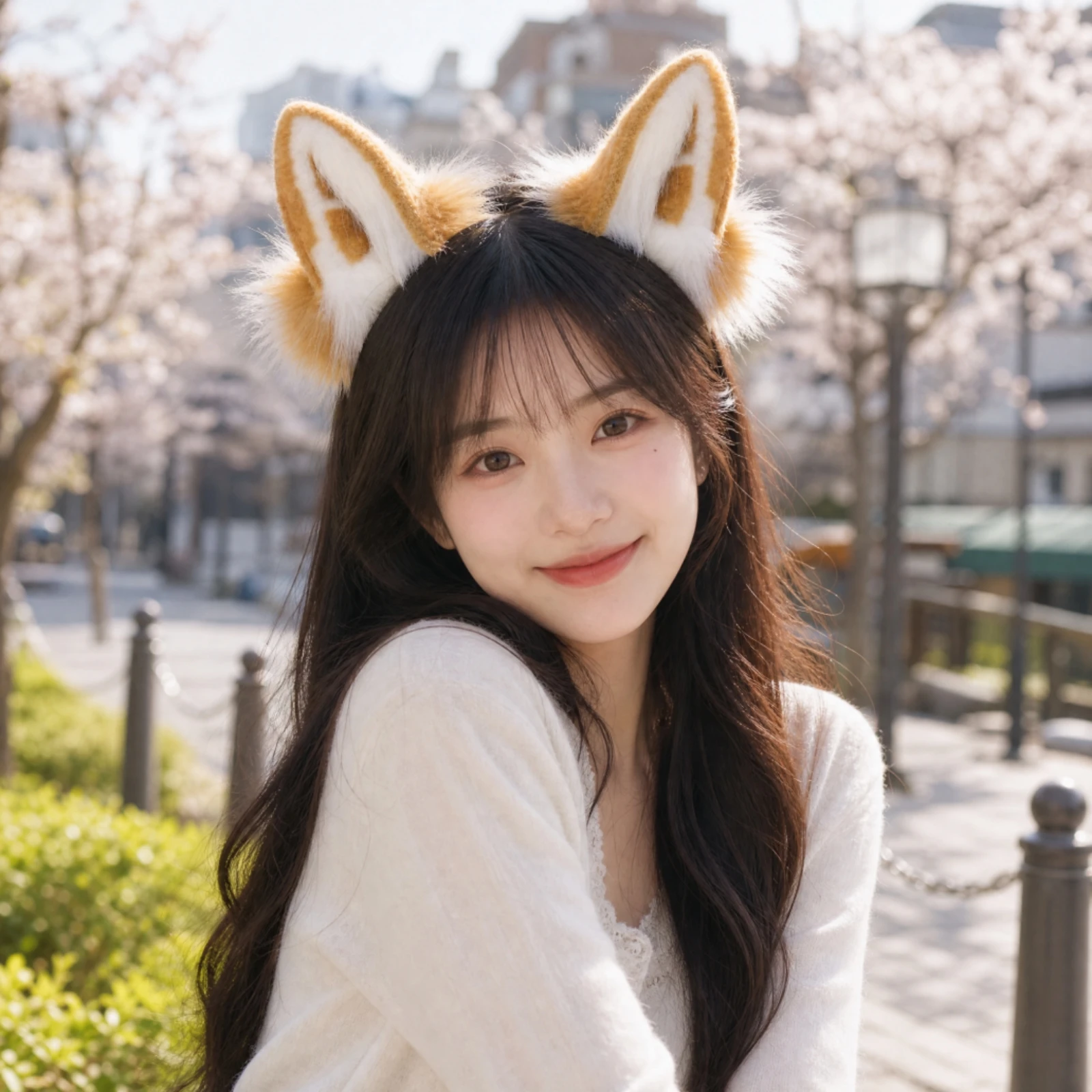 Canine Ear Cosplay Headband with Soft Hair Lightweight Soft Canine Ear Costume Headband Headwear One Size Fits Most