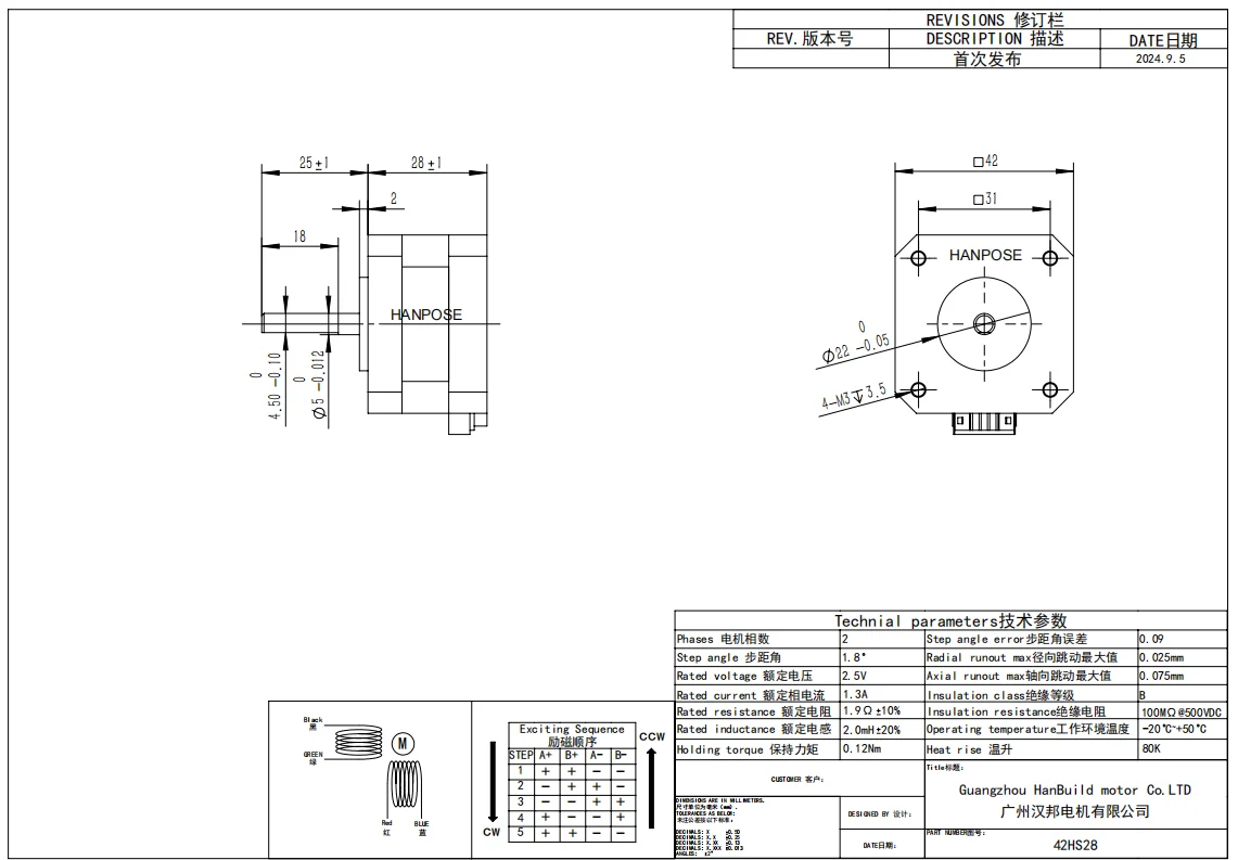Hochdrehmoment-Zertifizierter 17HS2408 4-Leiter 42 Motor 42BYGH 0,6A 12N.CM CNC Laser- und 3D-Drucker-Motor Nema17 Schrittmotor – Detail 10