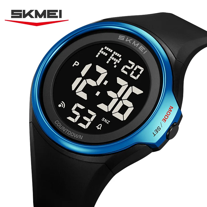 

Мужские электронные наручные часы SKMEI 2560, модная брендовая модель, многофункциональные, с подсветкой, календарем, будильником, спортивные цифровые часы для мужчин