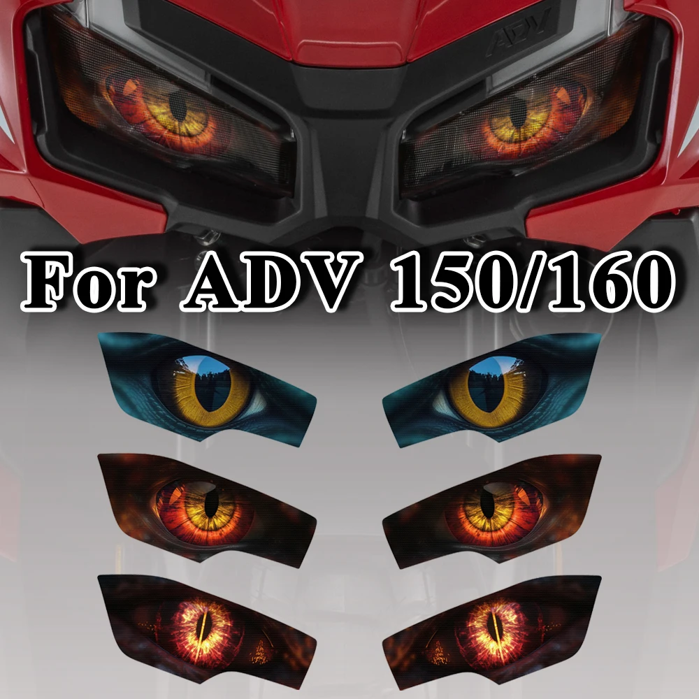 

Motorcycle Headlight Guard Stickers Accessories Front Fairing Headlamp Decal For Honda ADV 150 ADV150 2019-2021 ADV160 2023 2024