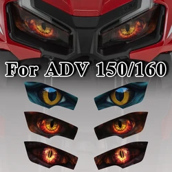 Motorcycle Headlight Guard Stickers Accessories Front Fairing Headlamp Decal For Honda ADV 150 ADV150 2019-2021 ADV160 2023 2024