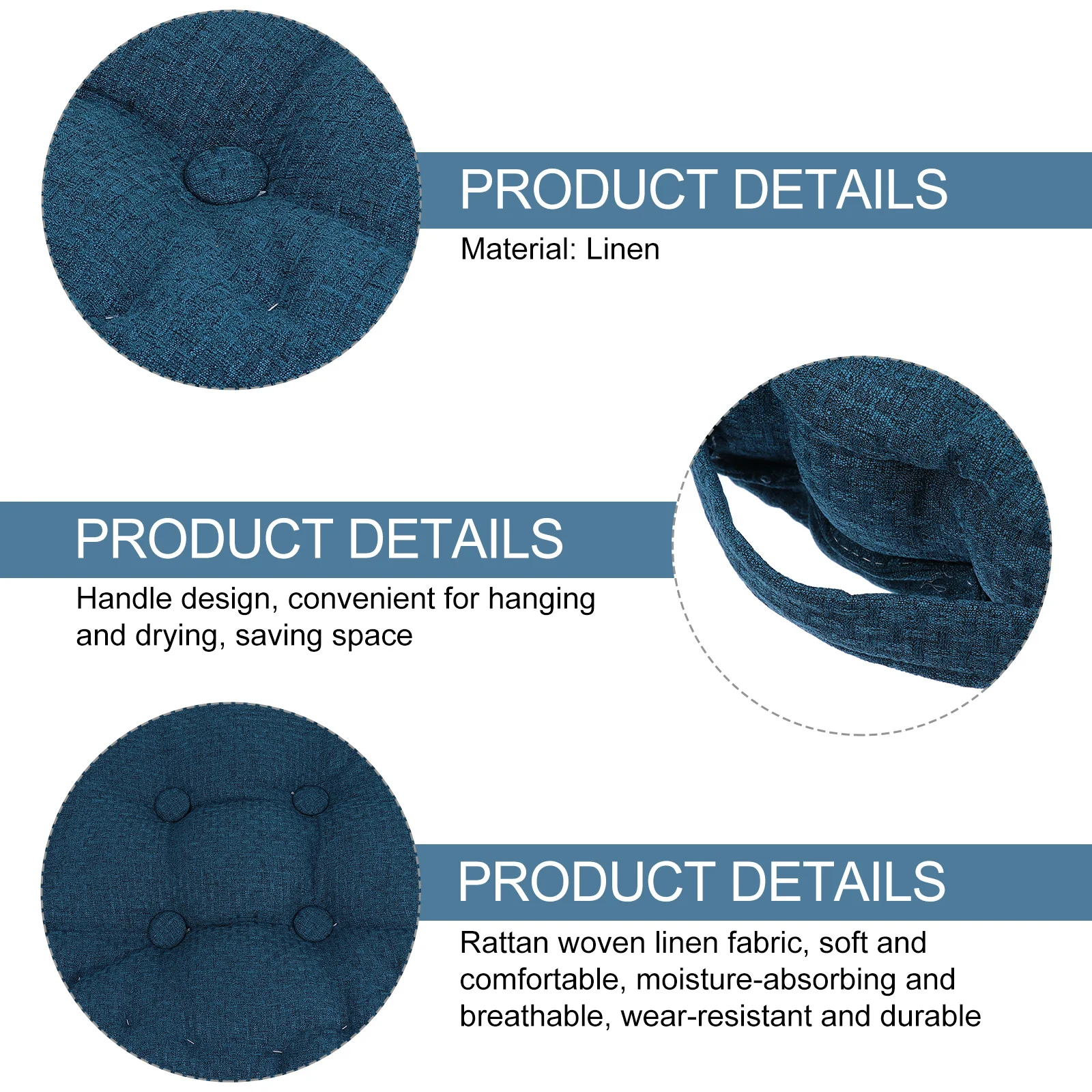 

1Pcs Lazy Chair Cushion Round Floor Pillow Seat Pad Breathable Meditation Yoga Tatami Cushion for Living Room